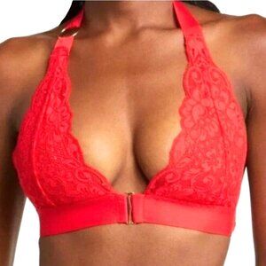 We are HAH Free People Groupie Bralette Sheer Lace Halter Small #61677